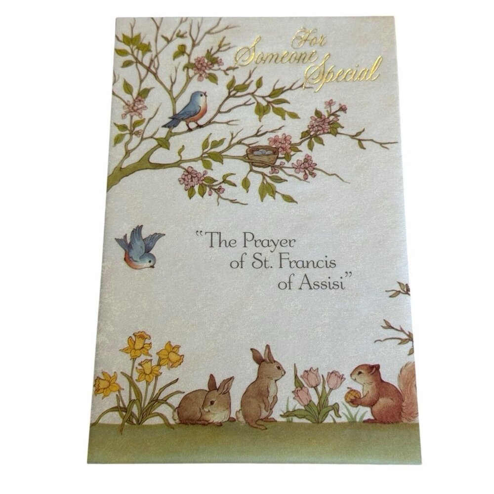 St. Francis of Assisi Card "For Someone Special" Greeting Card Wildlife